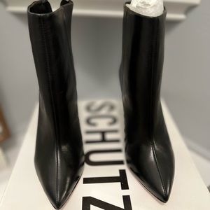 Schutz Black Ankle Bootie (3 inch heels)
